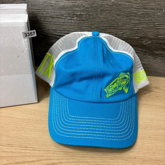 Big Bass Splash Hat Cap Snap Back Blue Logo Fish Fishing Adjustable - Picture 9 of 9